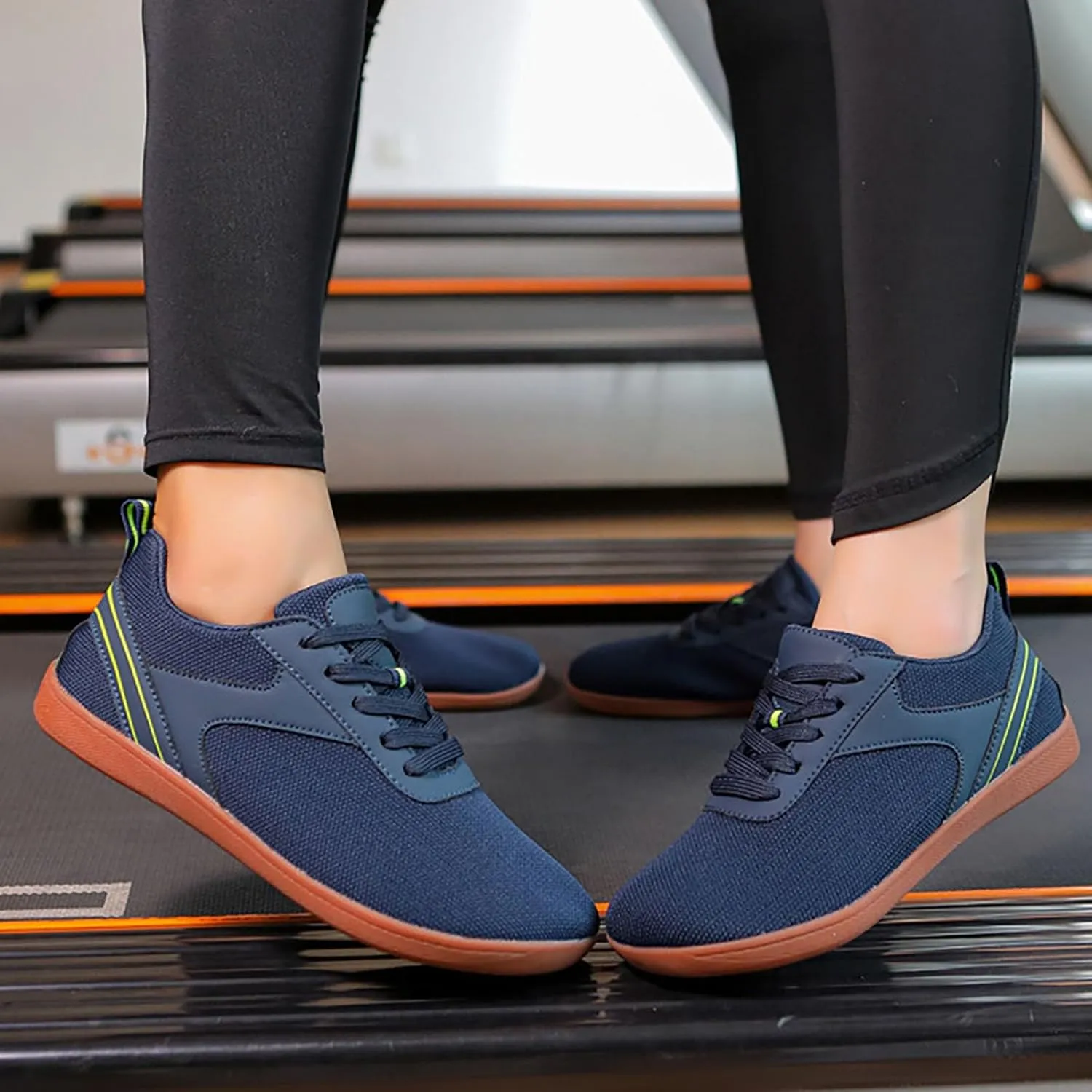 Non Slip Work Shoes Women Mesh Breathable Slip On Shoes Casual Brown Sneakers Women's Tennis Walking Lightweight Waterproof Tennis Shoe Trainers Shoe