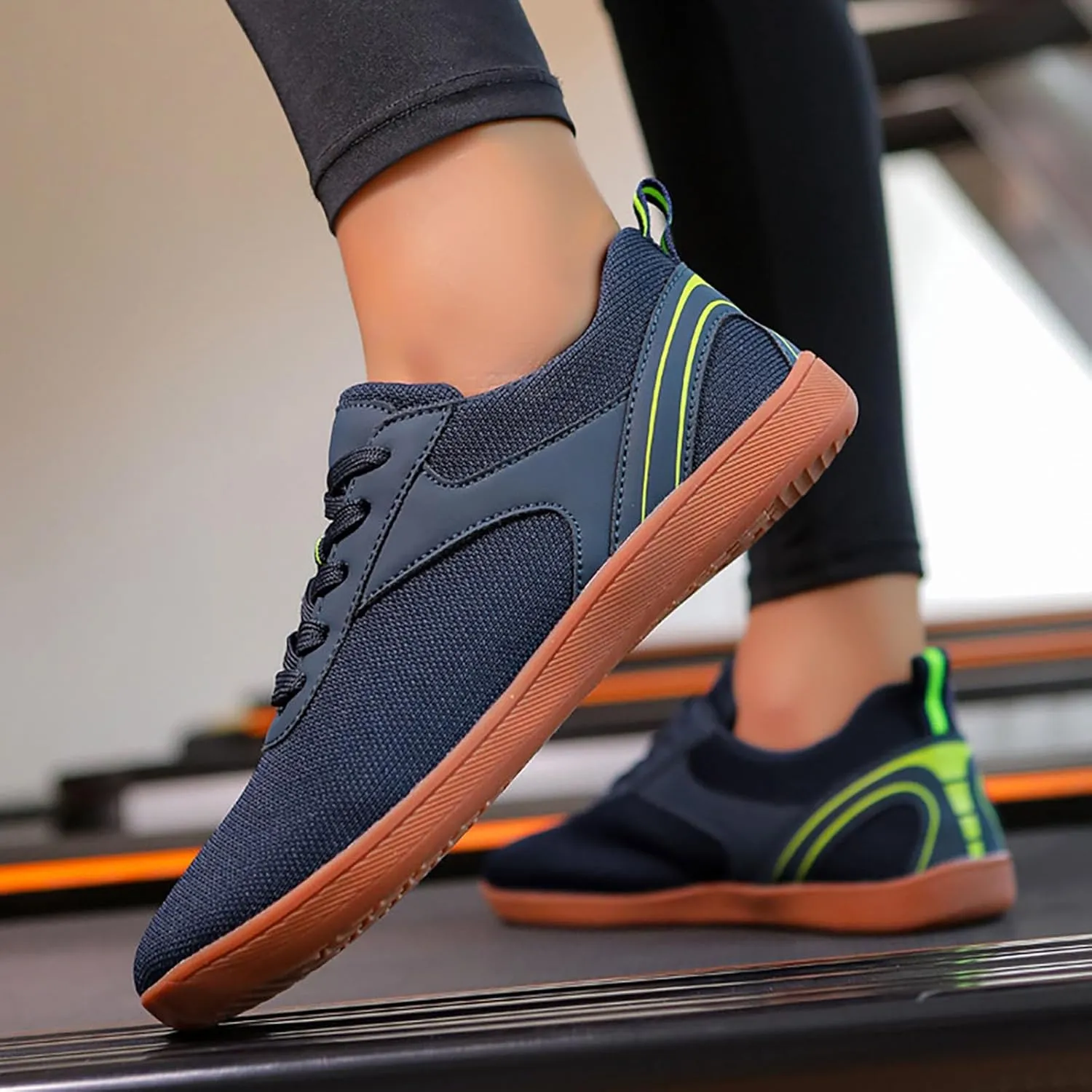 Non Slip Work Shoes Women Mesh Breathable Slip On Shoes Casual Brown Sneakers Women's Tennis Walking Lightweight Waterproof Tennis Shoe Trainers Shoe