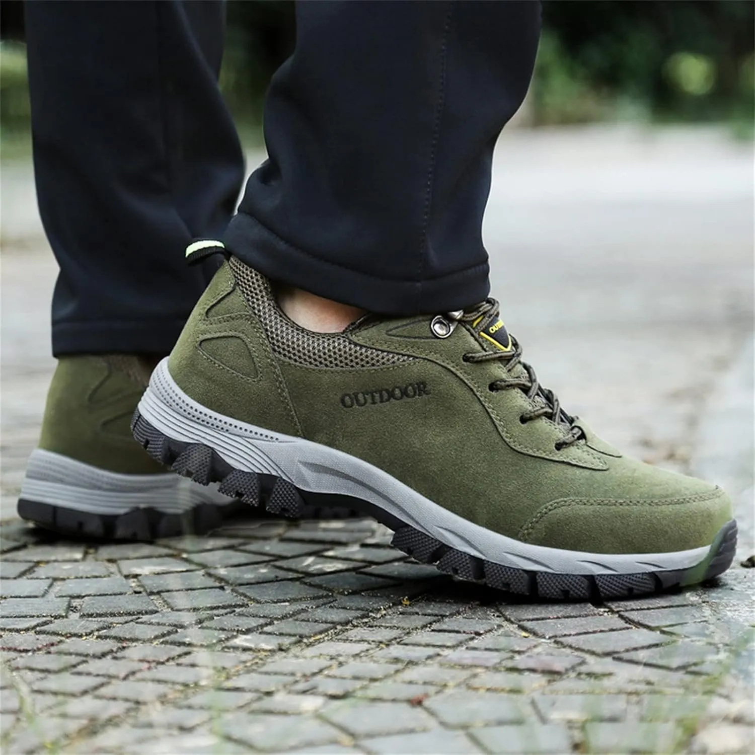 Orthopedic Hiking Shoes Men Waterproof Work Shoes Breathable Outdoor Walking Shoes Casual Non Slip Shoes