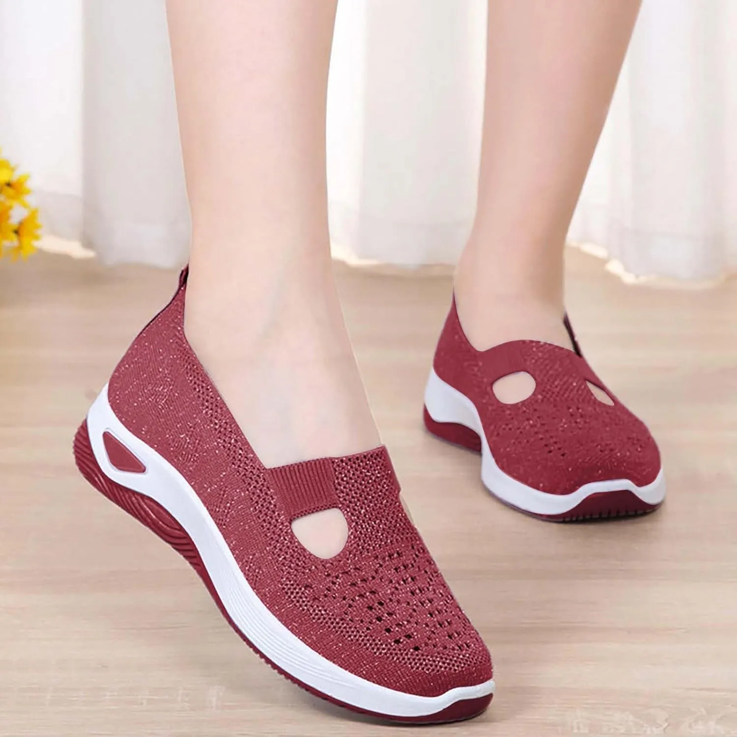 Orthopedic Shoes for Women Breathable Soft Slip On Mens Dress Shoes Casual Casual Shoes Trendy Women's Fashion Sneakers White Tennis Shoe Loafers Shoe