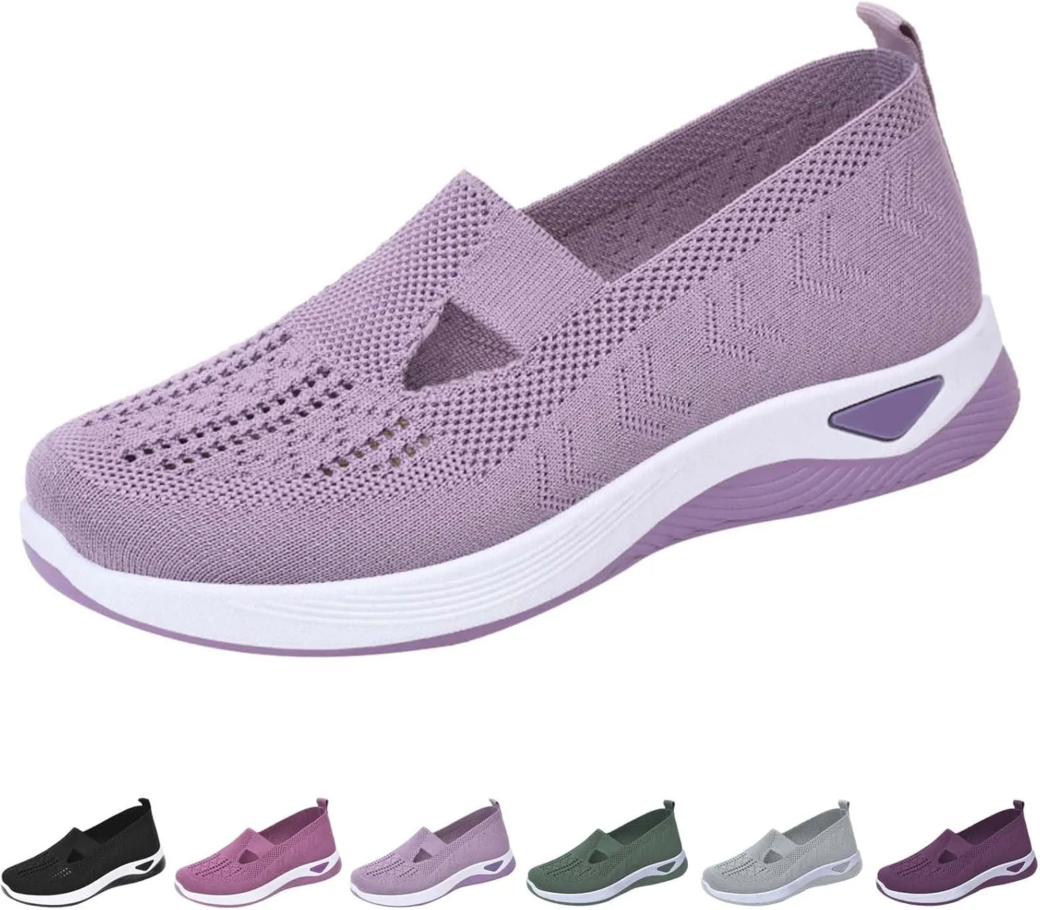 Orthopedic Shoes for Women Breathable Soft Slip On Running Shoes for Men Loafers Ladies Casual Shoes Waterproof Sneakers Brown Tennis Shoe Loafers Shoe
