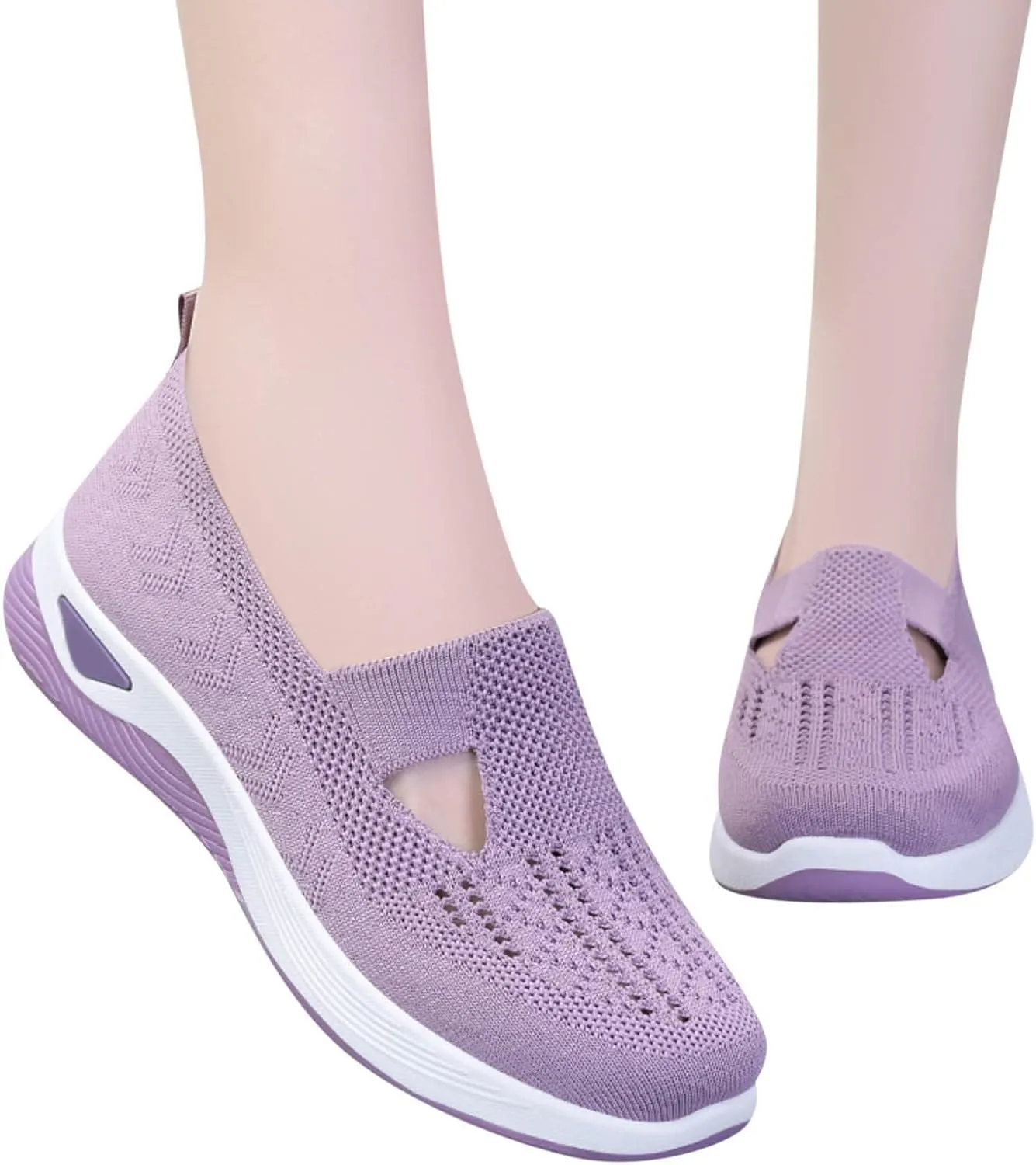 Orthopedic Shoes for Women Breathable Soft Slip On Running Shoes for Men Loafers Ladies Casual Shoes Waterproof Sneakers Brown Tennis Shoe Loafers Shoe
