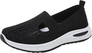Orthopedic Shoes for Women Woven Orthopedic Running Shoes for Men Flat Feet Casual Slip On Shoes White Sneakers Brown Tennis Shoe Casual Loafers