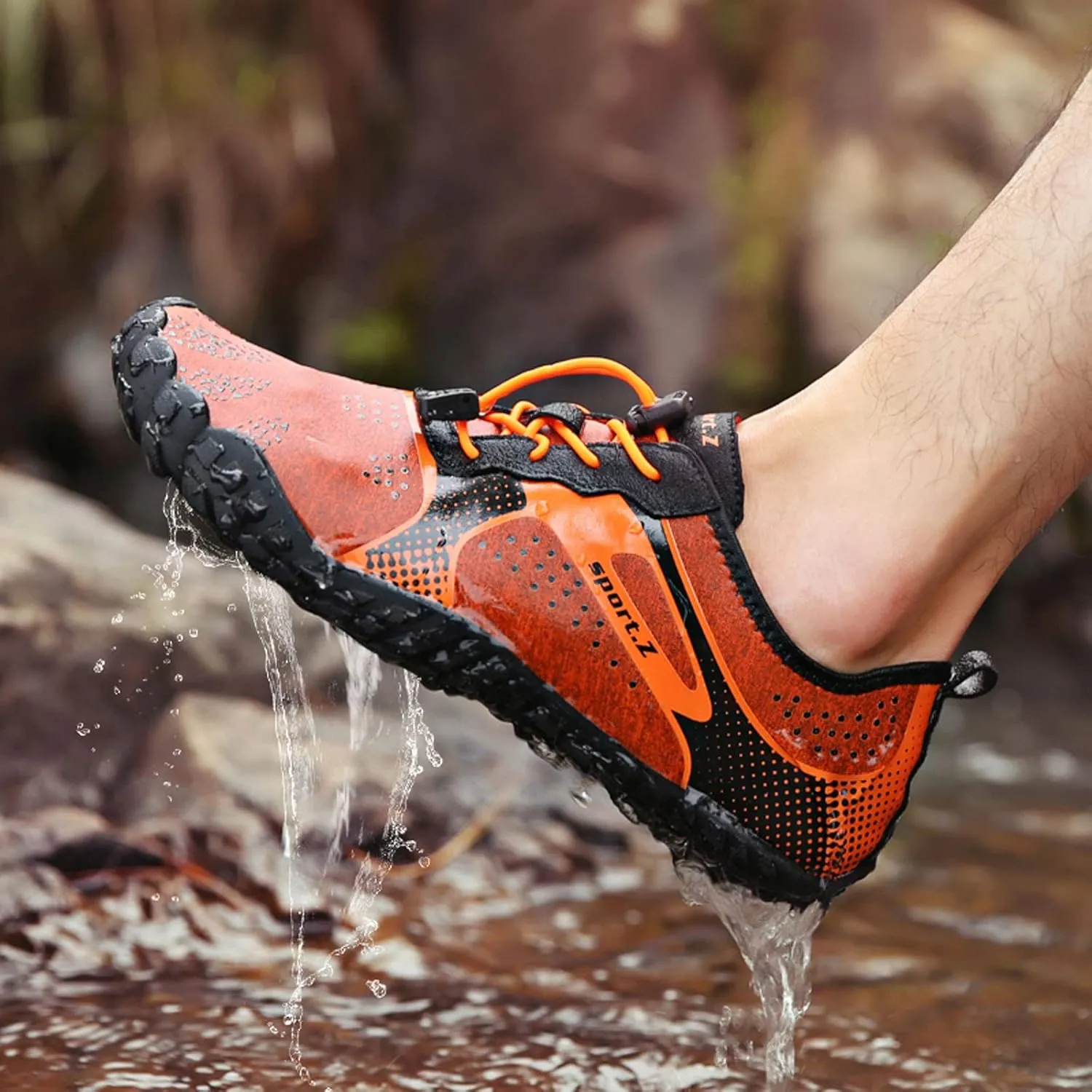 Outdoor Couple Women Men Mountaineering Casual Sport Shoes Strap Beach Running Breathable Soft Bottom Sneaker Laces Mens