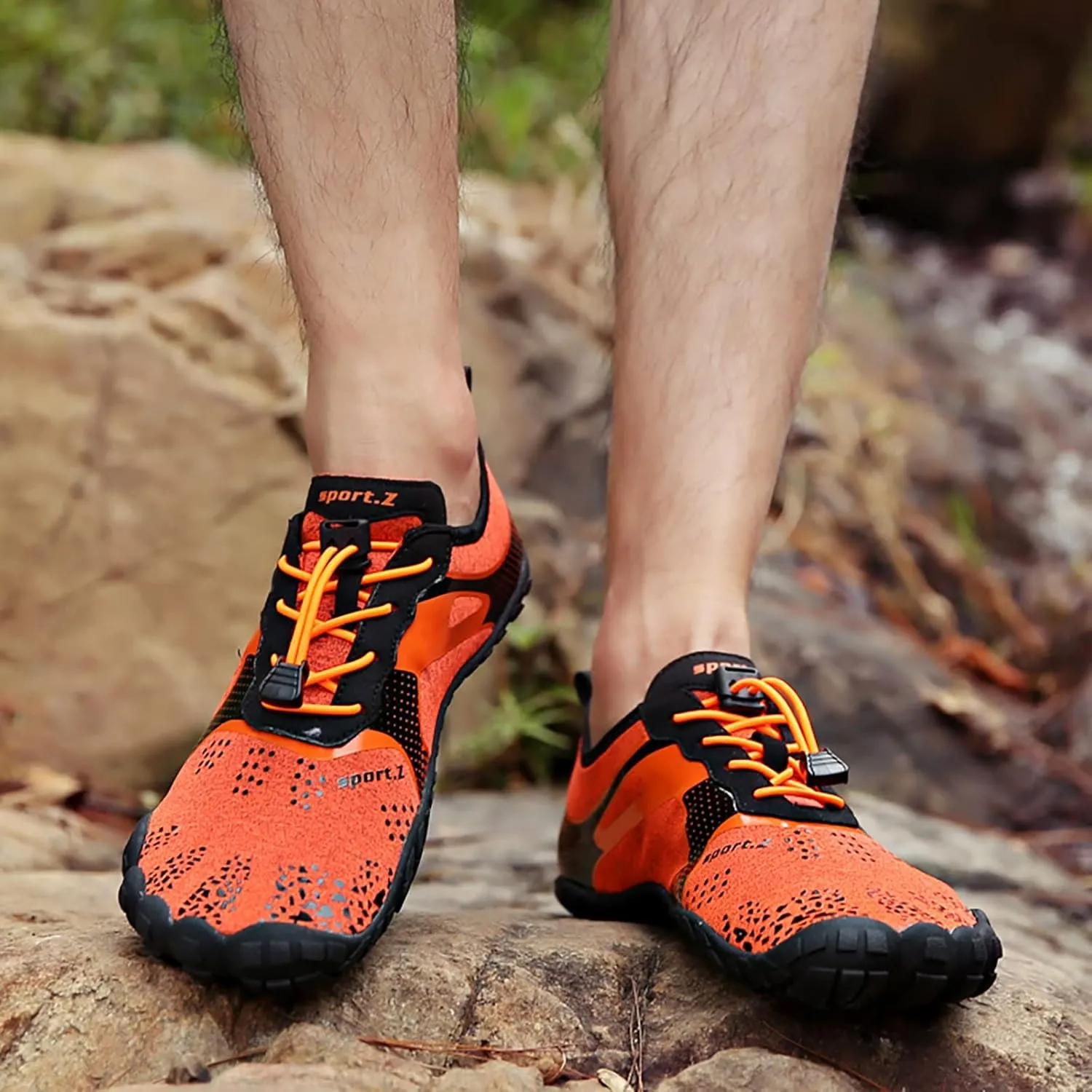 Outdoor Couple Women Men Mountaineering Casual Sport Shoes Strap Beach Running Breathable Soft Bottom Sneaker Laces Mens