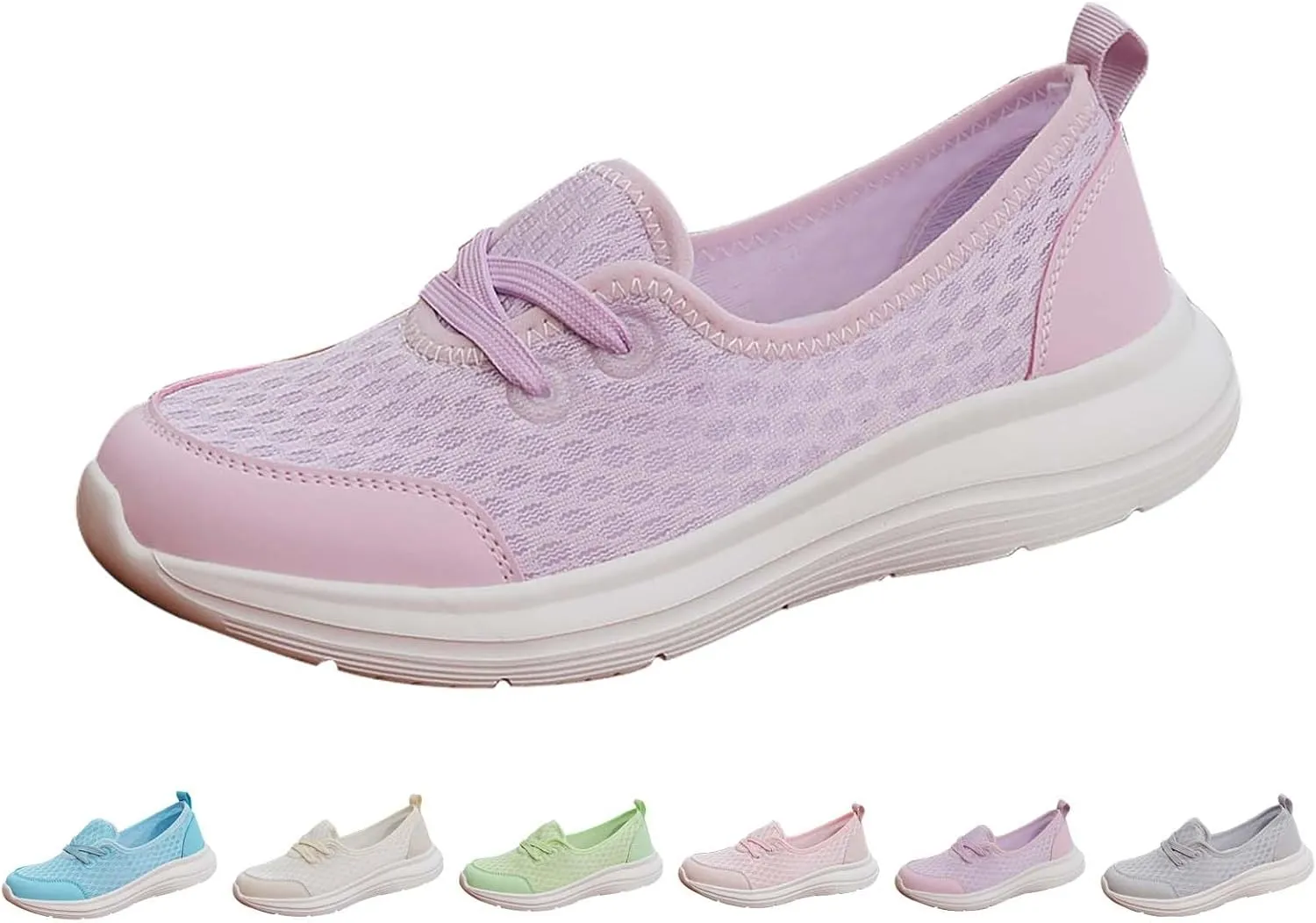 Running Shoes for Women Walking Ladies Shoes Casual Women's Fashion Sneakers Men's Athletic Sneakers Lightweight Breathable Tennis Shoe White Loafers