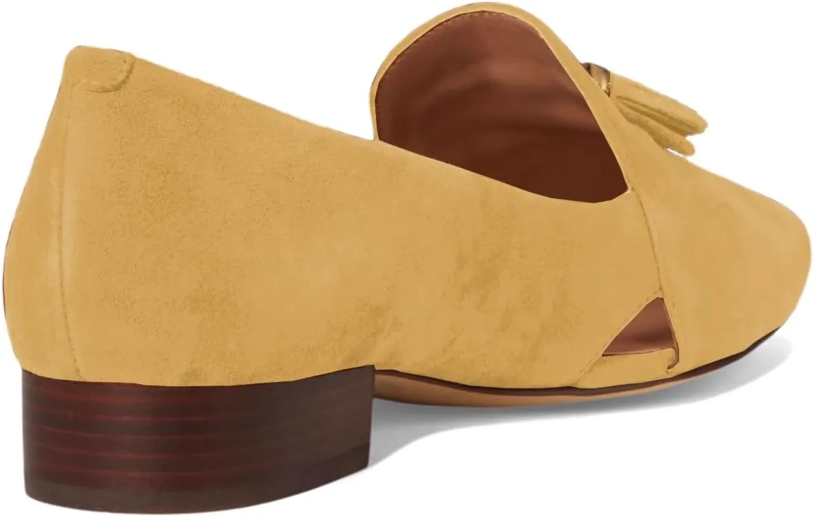 SHODENSE Women Tassel Loafer Flats Suede Slip On Pointed Closed Toe Flat Penny Loafers Dressy Ballerina Flats 4-11 M US