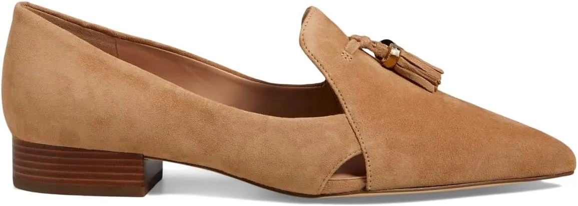 SHODENSE Women Tassel Loafer Flats Suede Slip On Pointed Closed Toe Flat Penny Loafers Dressy Ballerina Flats 4-11 M US