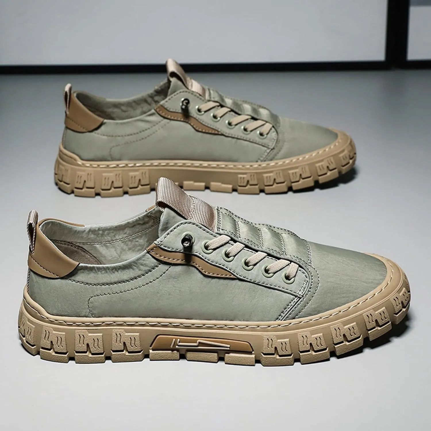 Shoes for Men Campus Shoes Mens Slip on Walking Blade Tennis Men's Tennis Racquet Sport Athletic Gym for Men White Sneakers Leather