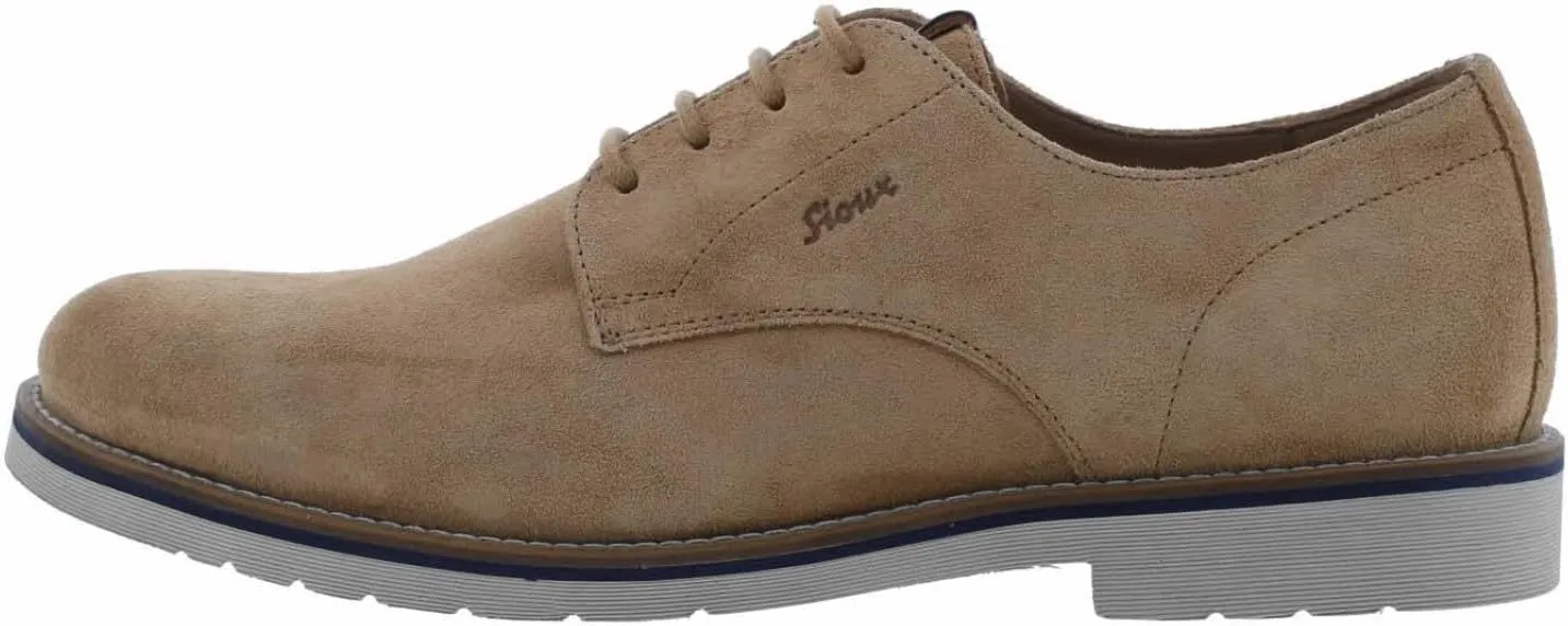 Sioux Men's Derby Oxford Flat, Biscotto, 8.5