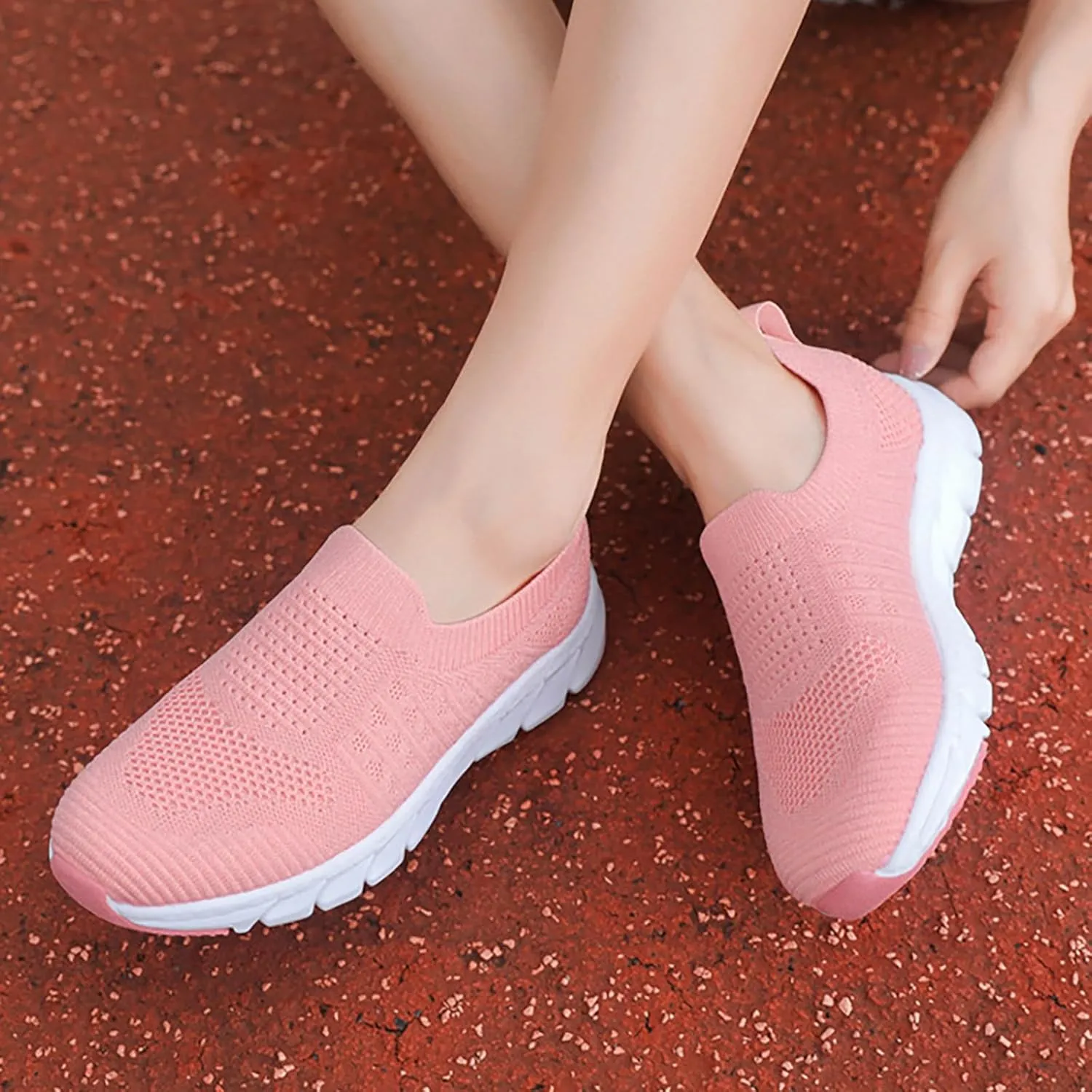 Tennis Shoes Womens Loafers Brown Casual Shoes Slip On Sneakers Men's Athletic Sneakers Lightweight Breathable White Basketball Shoe White Loafers