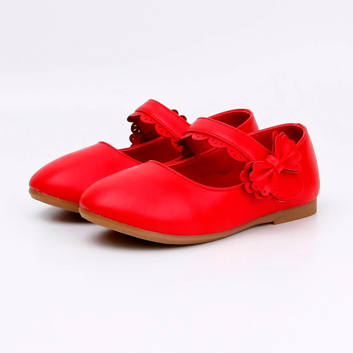 Toddler Girls Dress Shoes Flower Girl Little Kids Mary Jane Ballet Flats Bow Wedding School Party Communion Shoes
