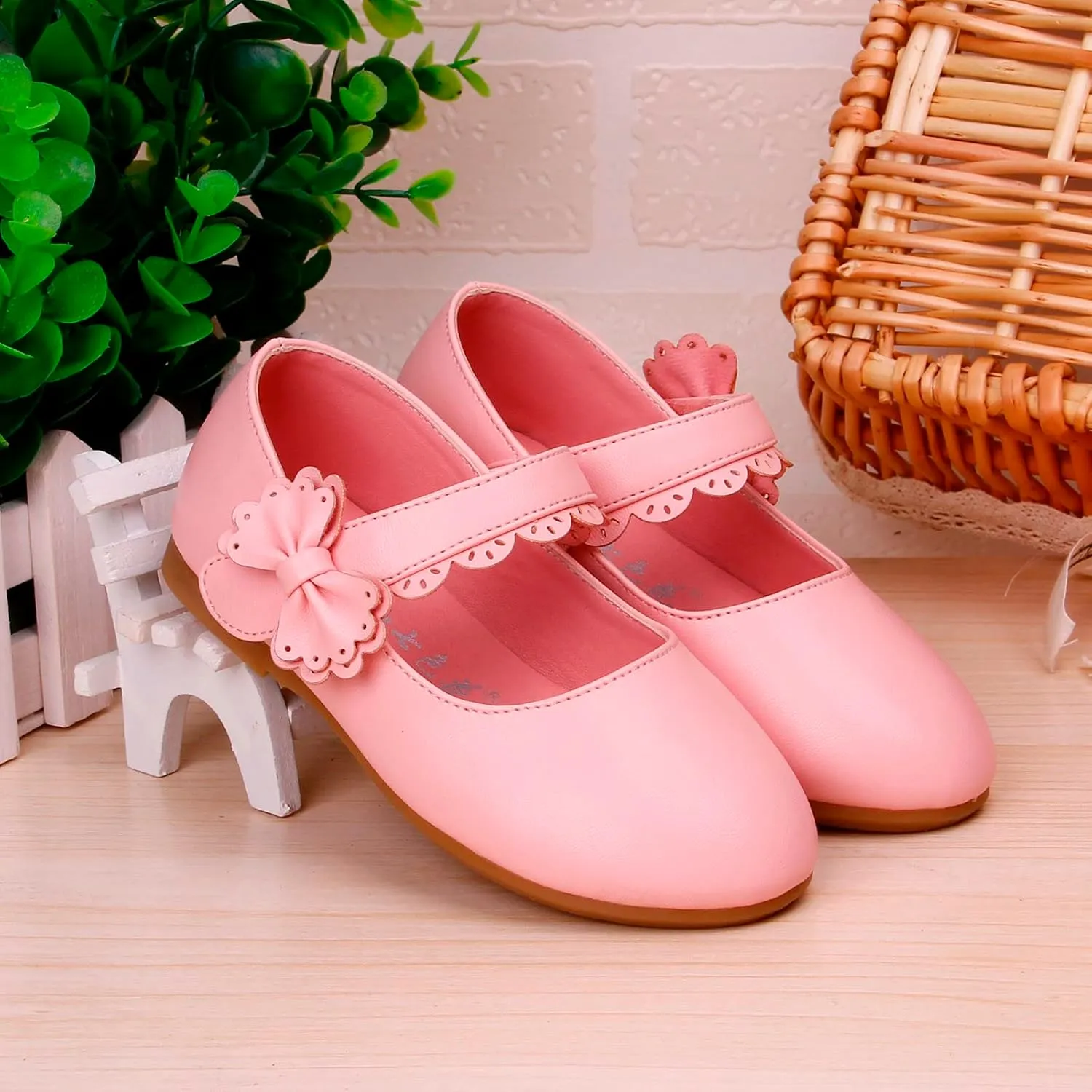 Toddler Girls Dress Shoes Flower Girl Little Kids Mary Jane Ballet Flats Bow Wedding School Party Communion Shoes