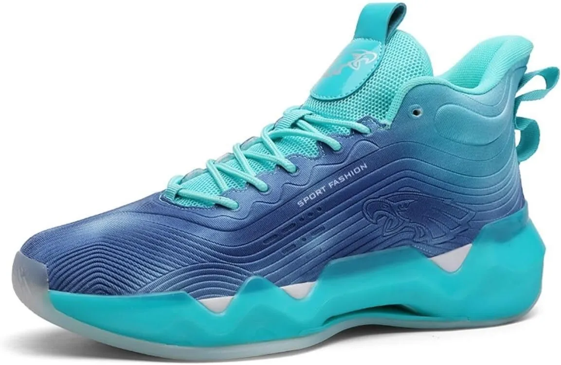 Unisex High Top Basketball Shoes Breathable Anti Slip Wear-Resistant Fashionable Trendy, Multi-Color Sports Shoes