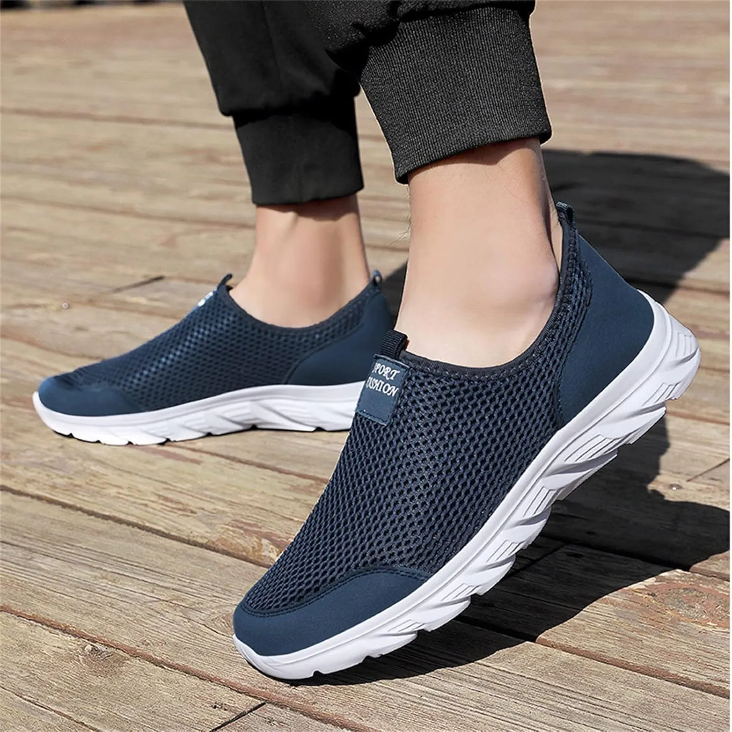 Walking Shoes for Men New Shoes for Men's Shoes Mens White Sneakers Mens Slip on Walking Shoes Blade Tennis Shoes
