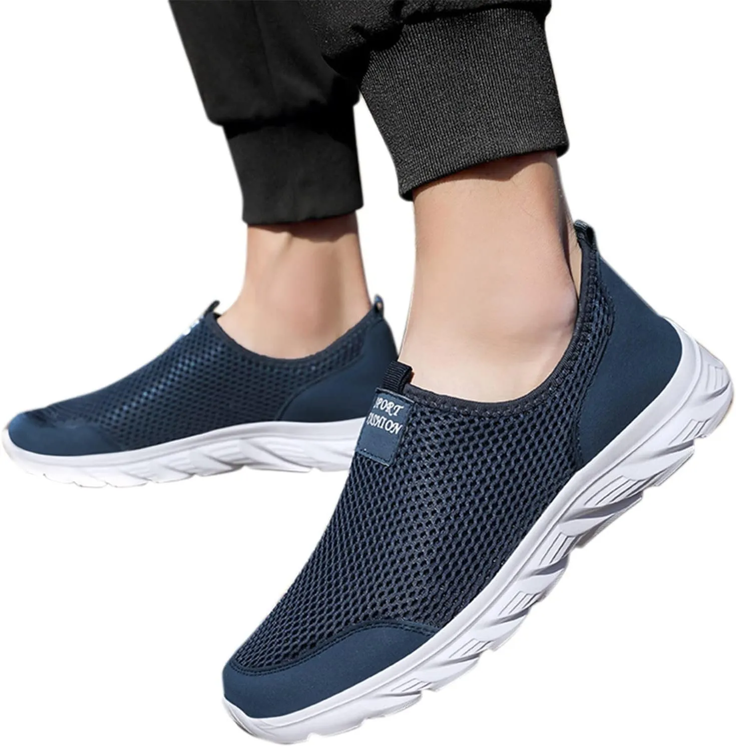 Walking Shoes for Men New Shoes for Men's Shoes Mens White Sneakers Mens Slip on Walking Shoes Blade Tennis Shoes
