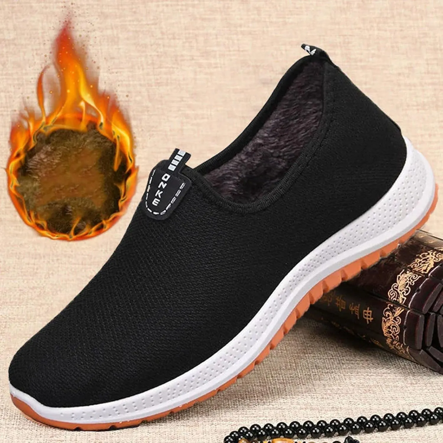 Winter Cotton Shoes Plush Thickened Cotton Shoes Old Cloth Man Casual and Fashion Men's Go Walk Max Sneaker