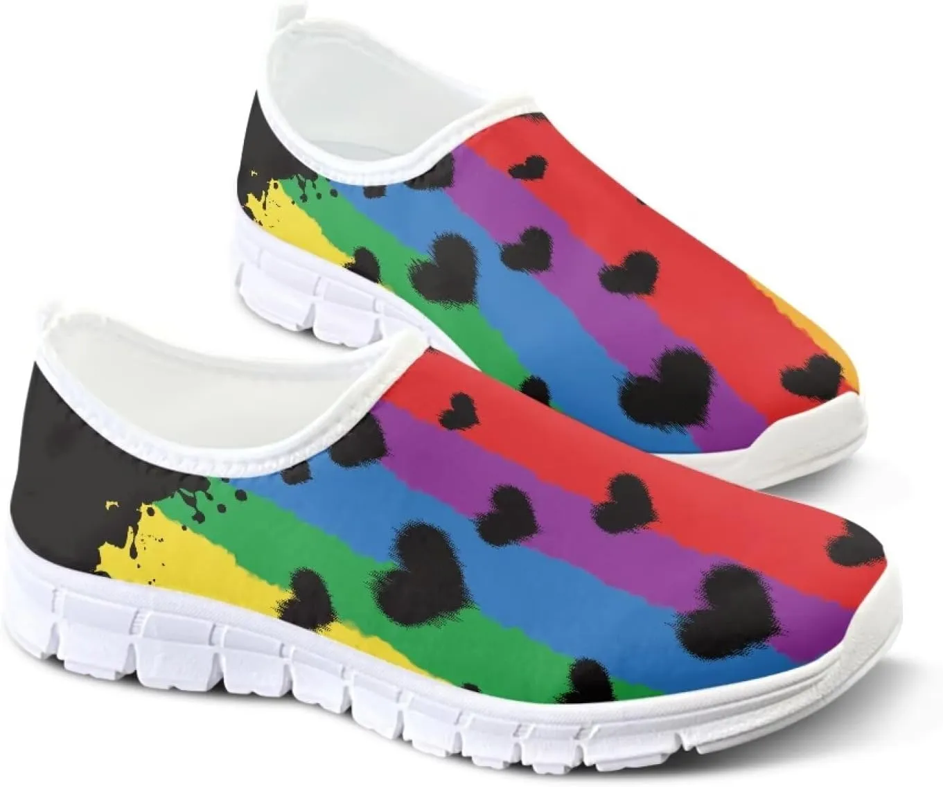 Women Training Sneaker Lightweight Running Shoes Casual Slip on Loafers Walking Shoes