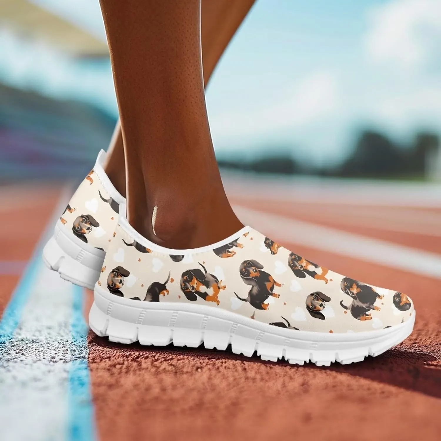 Women Training Sneaker Lightweight Running Shoes Casual Slip on Loafers Walking Shoes