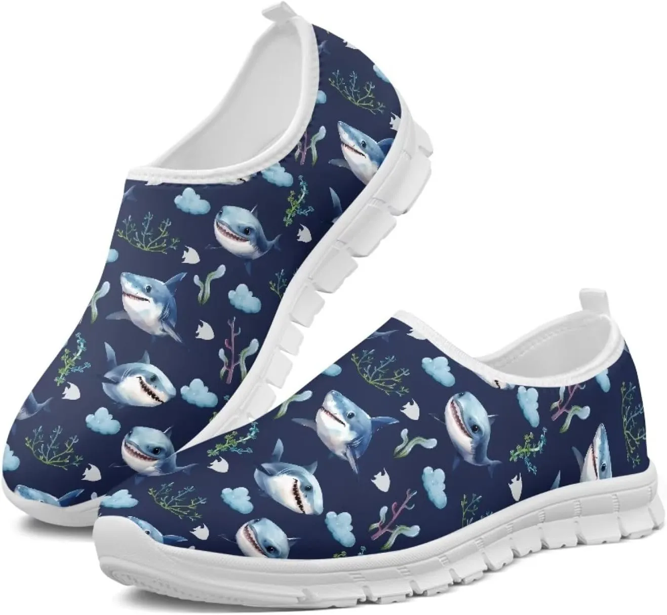 Women Training Sneaker Lightweight Running Shoes Casual Slip on Loafers Walking Shoes