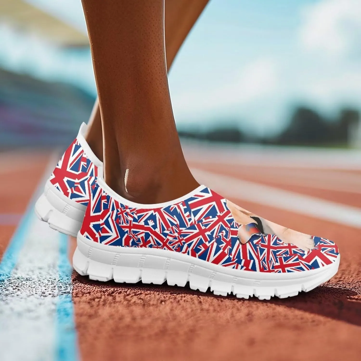 Women Training Sneaker Lightweight Running Shoes Casual Slip on Loafers Walking Shoes