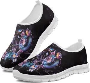 Women Training Sneaker Lightweight Running Shoes Casual Slip on Loafers Walking Shoes