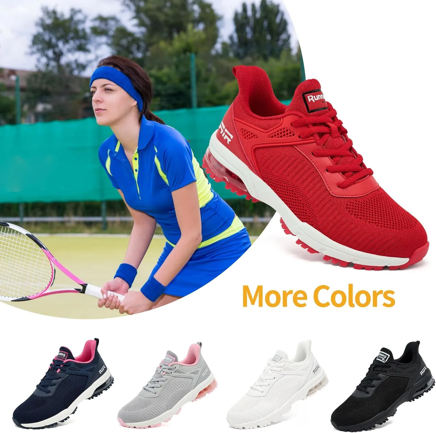 Women's Lightweight Running Shoes - Breathable Athletic Sneakers Comfortable & Stylish Sports Shoes for Gym, Walking, Running
