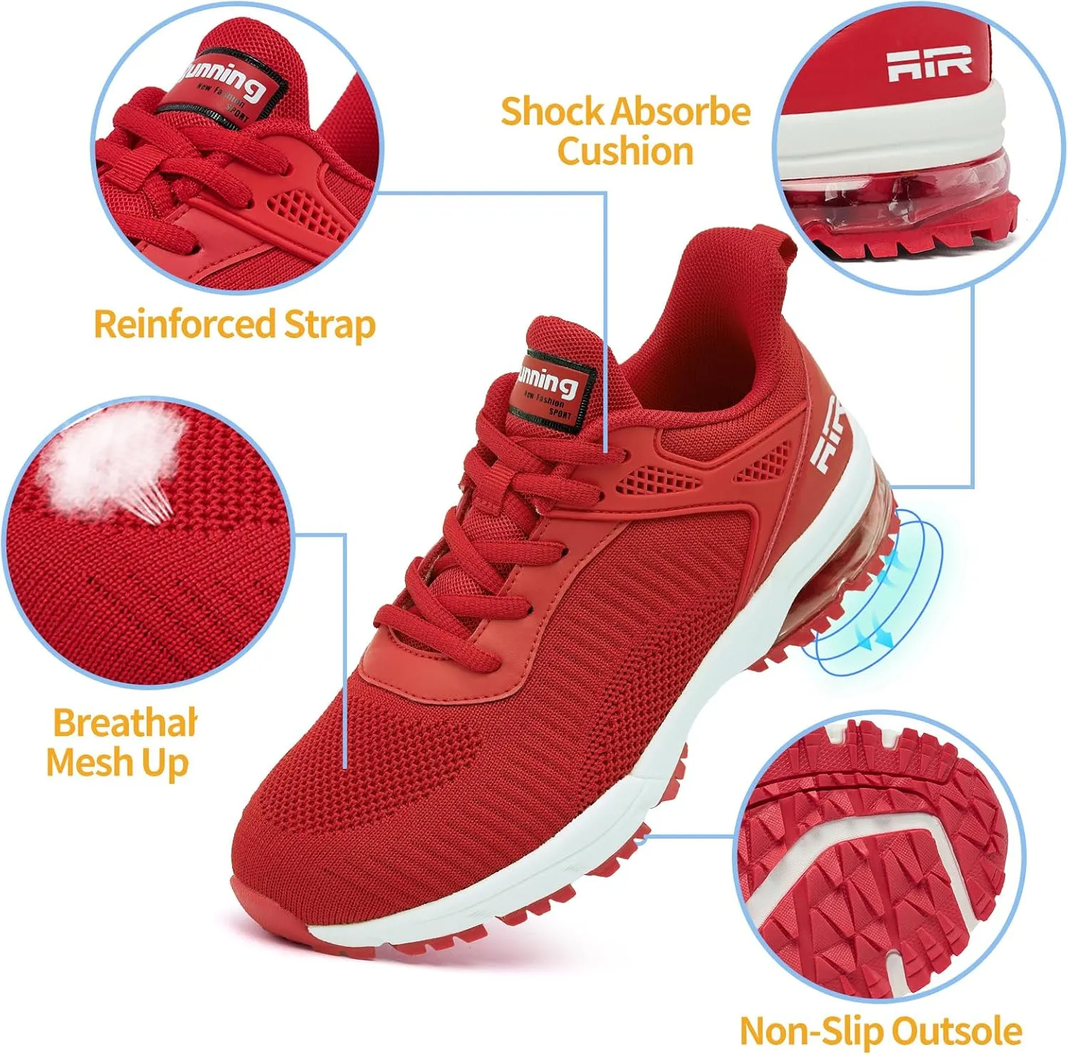 Women's Lightweight Running Shoes - Breathable Athletic Sneakers Comfortable & Stylish Sports Shoes for Gym, Walking, Running