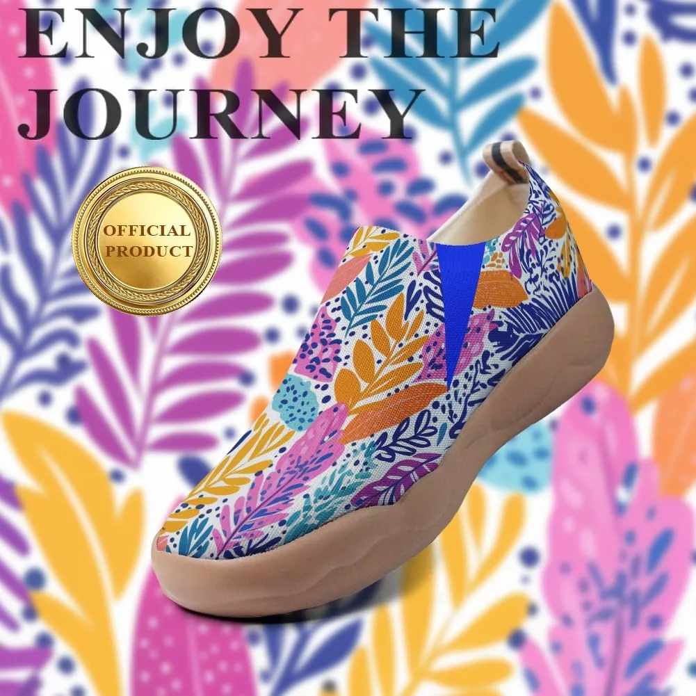 Women's Loafers Lightweight Slip-Ons Comfort Walking Flats Casual Art Painted Travel Shoes
