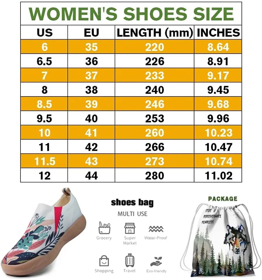 Women's Loafers Lightweight Slip-Ons Comfort Walking Flats Casual Art Painted Travel Shoes
