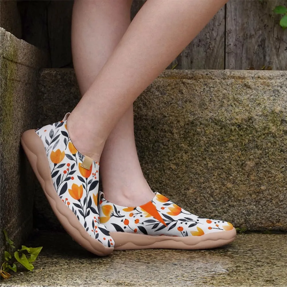 Women's Loafers Lightweight Slip-Ons Comfort Walking Flats Casual Art Painted Travel Shoes