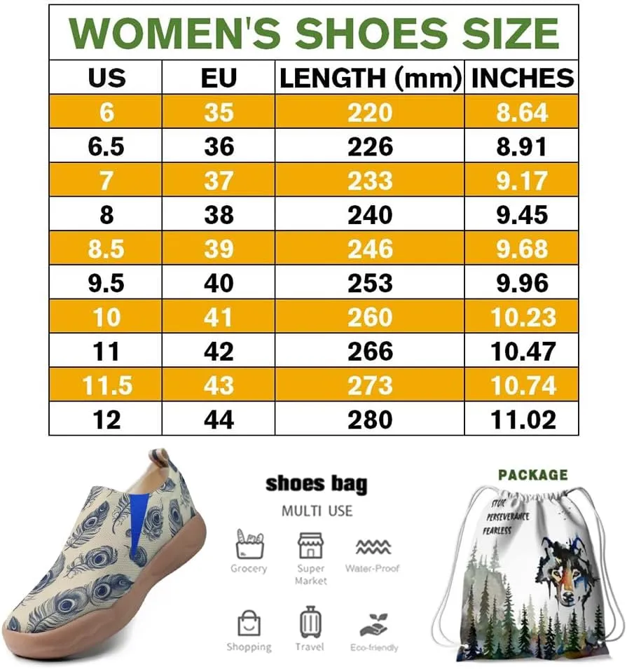 Women's Loafers Lightweight Slip-Ons Comfort Walking Flats Casual Art Painted Travel Shoes