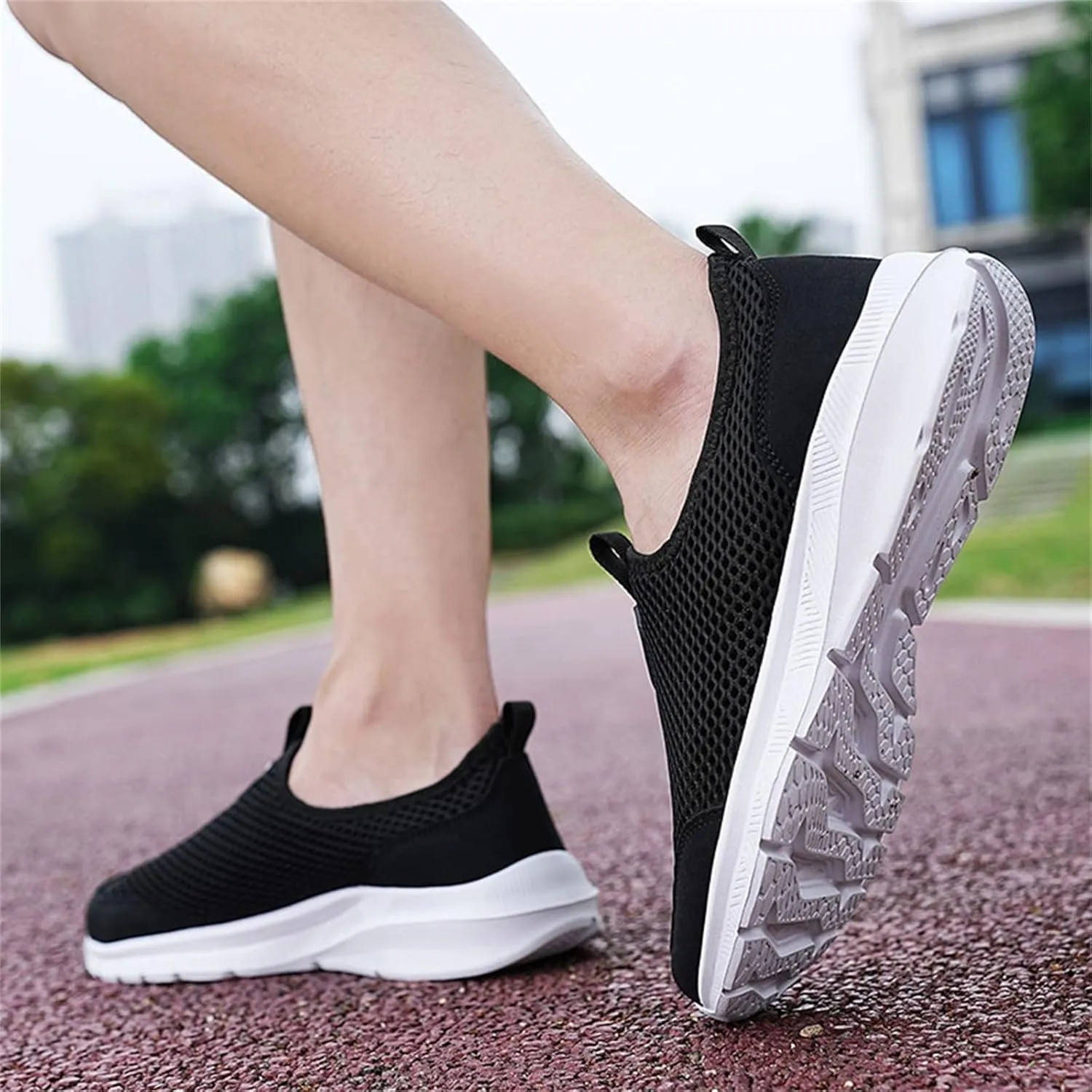 Womens Running Shoes Slip-on Walking Sneakers Running Shoes for Women Jogging Ladies Casual Shoes Brown Sneakers Black Tennis Shoe Loafers Casual Slip On