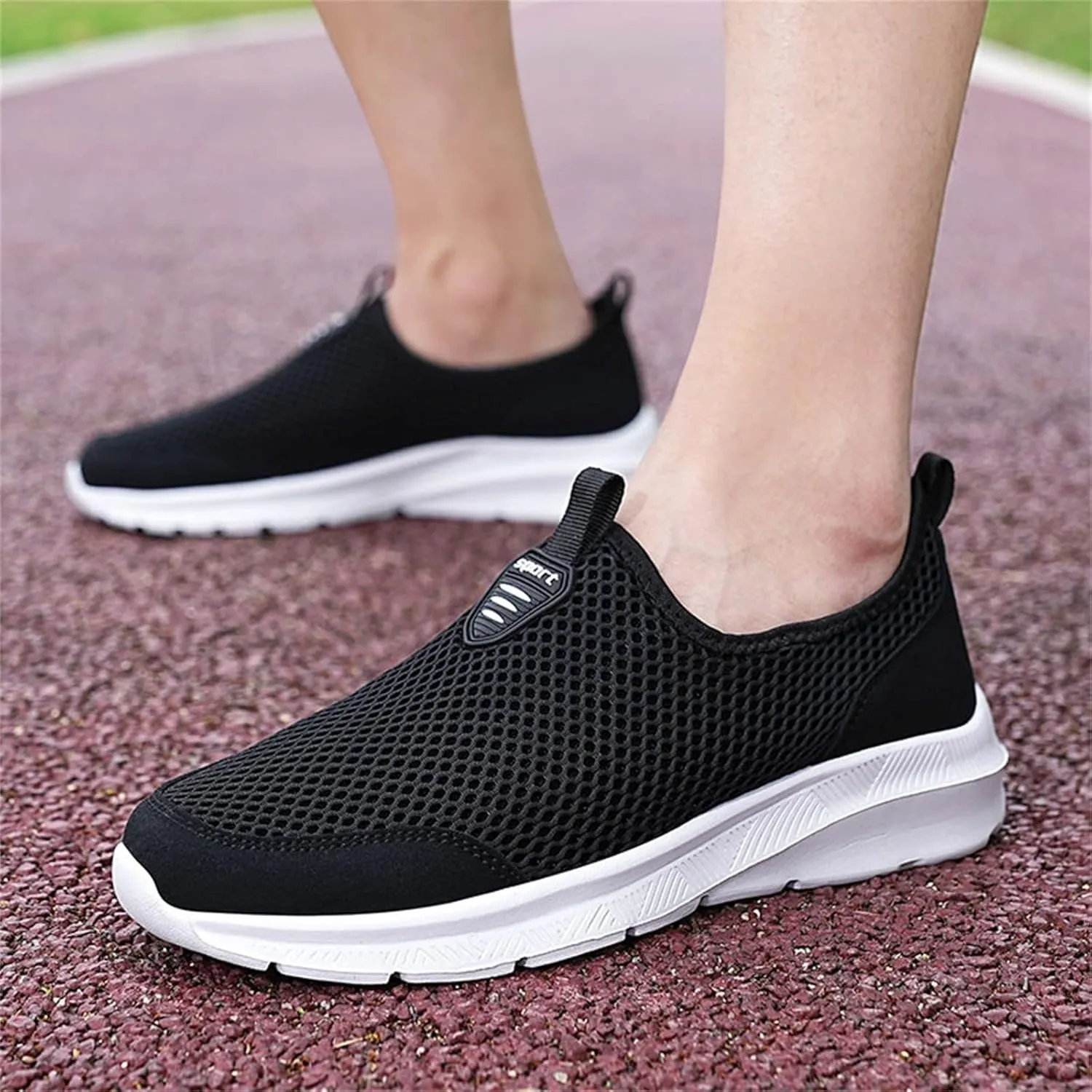 Womens Running Shoes Slip-on Walking Sneakers Running Shoes for Women Jogging Ladies Casual Shoes Brown Sneakers Black Tennis Shoe Loafers Casual Slip On