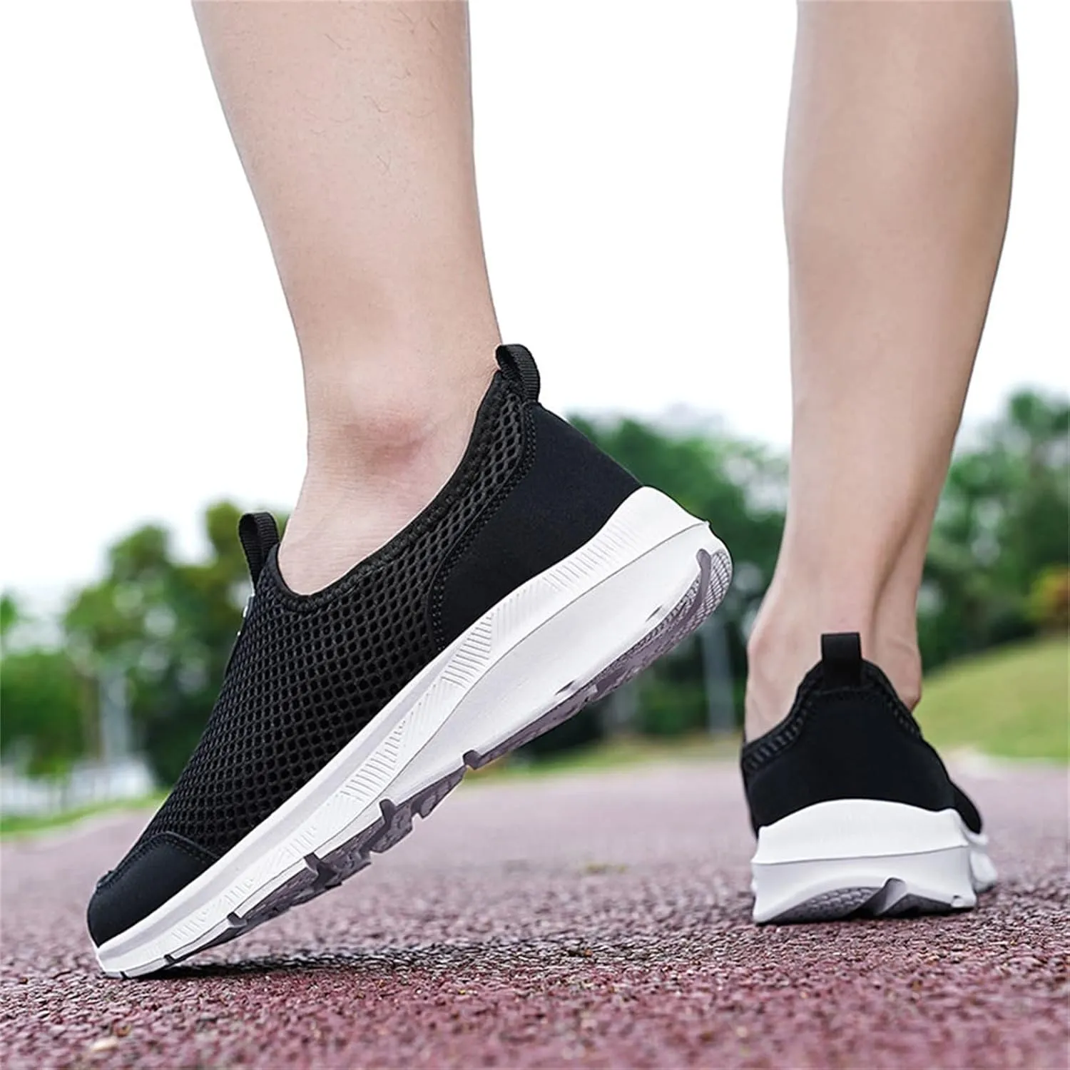 Womens Running Shoes Slip-on Walking Sneakers Running Shoes for Women Jogging Ladies Casual Shoes Brown Sneakers Black Tennis Shoe Loafers Casual Slip On