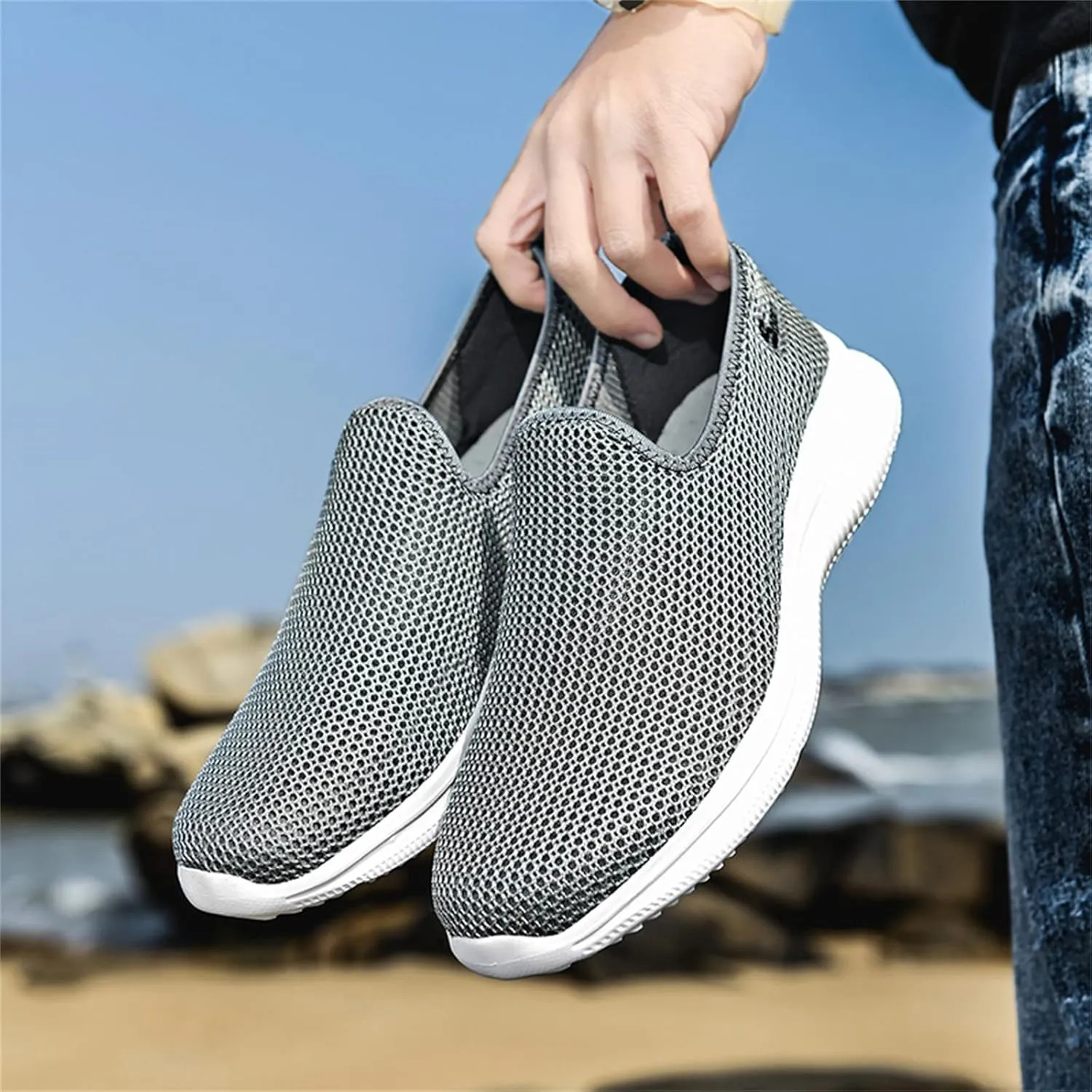 Women's Slip-on Shoes Wide Width Sneakers Hands Free Running Shoes for Women Wide Woman Shoes Casual Women's Fashion Sneakers Red Tennis Shoe Loafers Dress Shoe