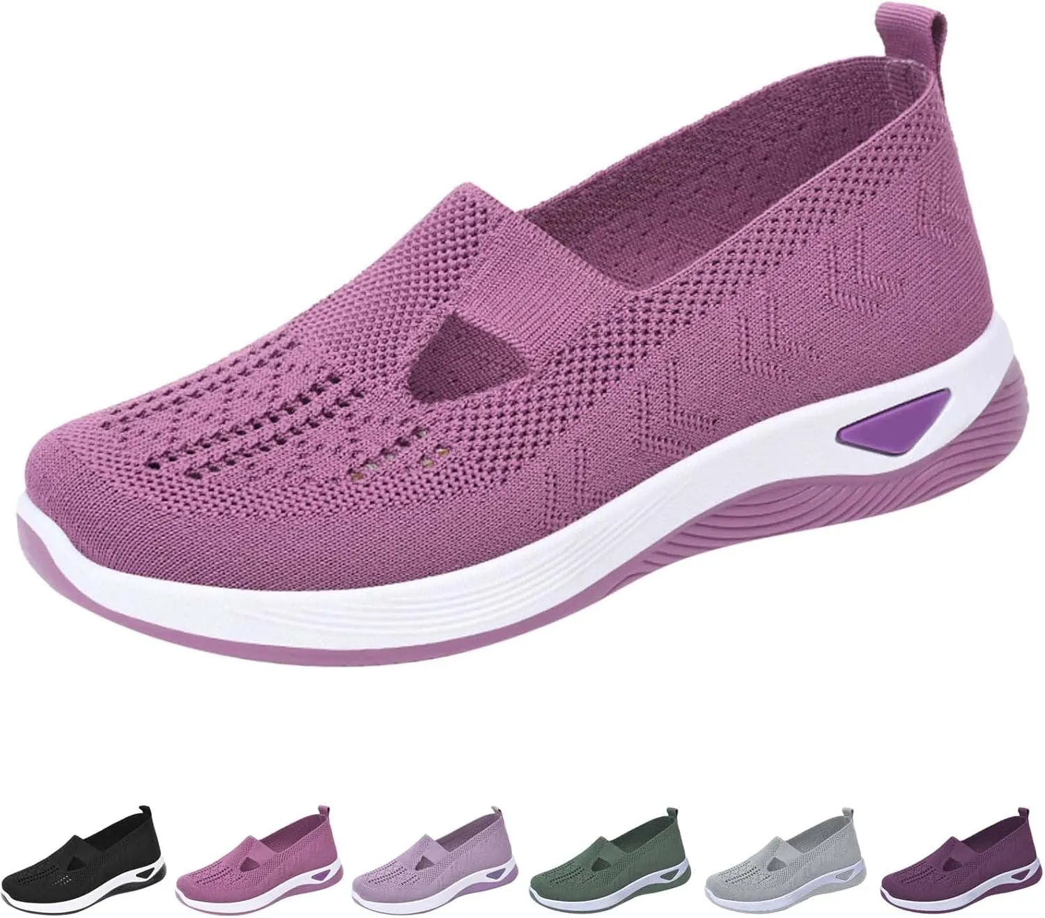 Women's Slip on Sneakers Shoes Woven Orthopedic Mens Casual Shoes Arch Support Women Casual Shoes Men's Fashion Sneakers Slip On Tennis Shoe White Loafers
