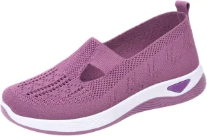 Women's Slip on Sneakers Shoes Woven Orthopedic Mens Casual Shoes Arch Support Women Casual Shoes Men's Fashion Sneakers Slip On Tennis Shoe White Loafers