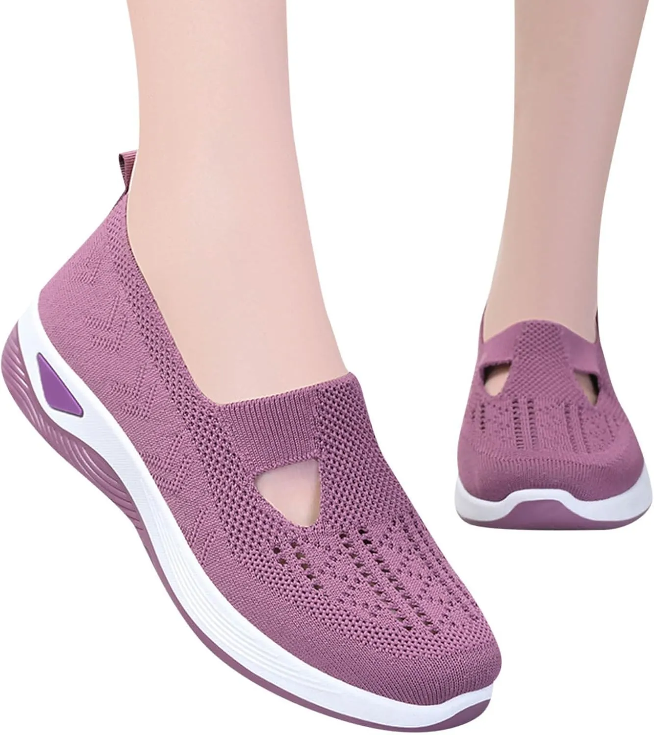 Women's Slip on Sneakers Shoes Woven Orthopedic Mens Casual Shoes Arch Support Women Casual Shoes Men's Fashion Sneakers Slip On Tennis Shoe White Loafers