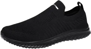 Womens Slip On Walking Shoes Non Slip Running Shoes Mens Dress Shoes Walking Casual Shoes for Fall Waterproof Sneakers White Tennis Shoe Loafers Shoe