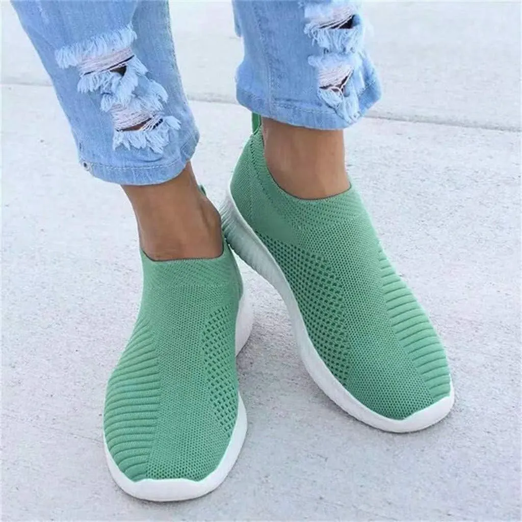 Womens Slip On Walking Shoes Non Slip Running Shoes Running Shoes for Women Mesh Men Casual Shoes White Sneakers White Tennis Shoe Cross Trainer Shoe