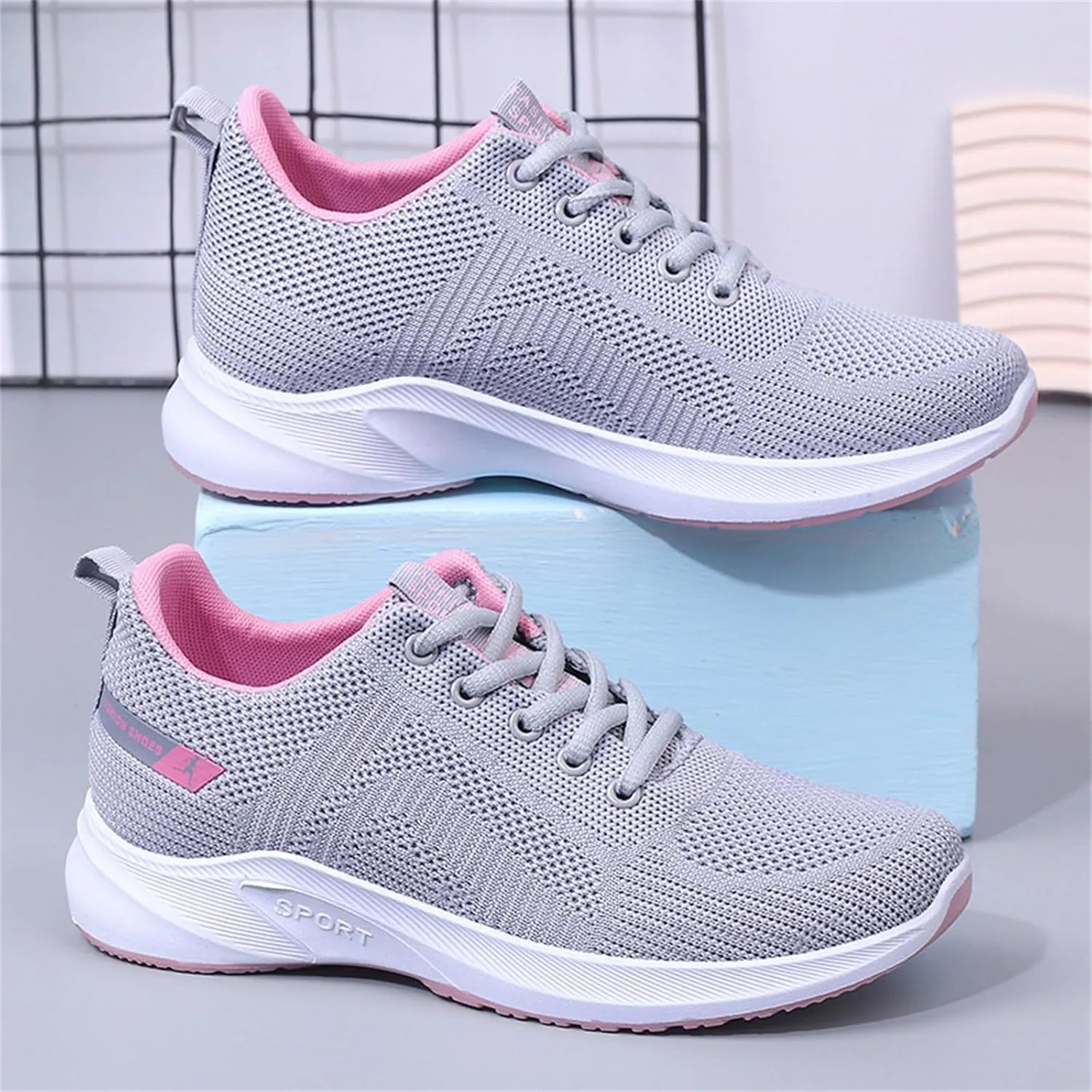 Women's Sports Trainers, Mesh Orthopedic Breathable Lightweight Running Shoes Ladies Summer Comfortable Sneakers