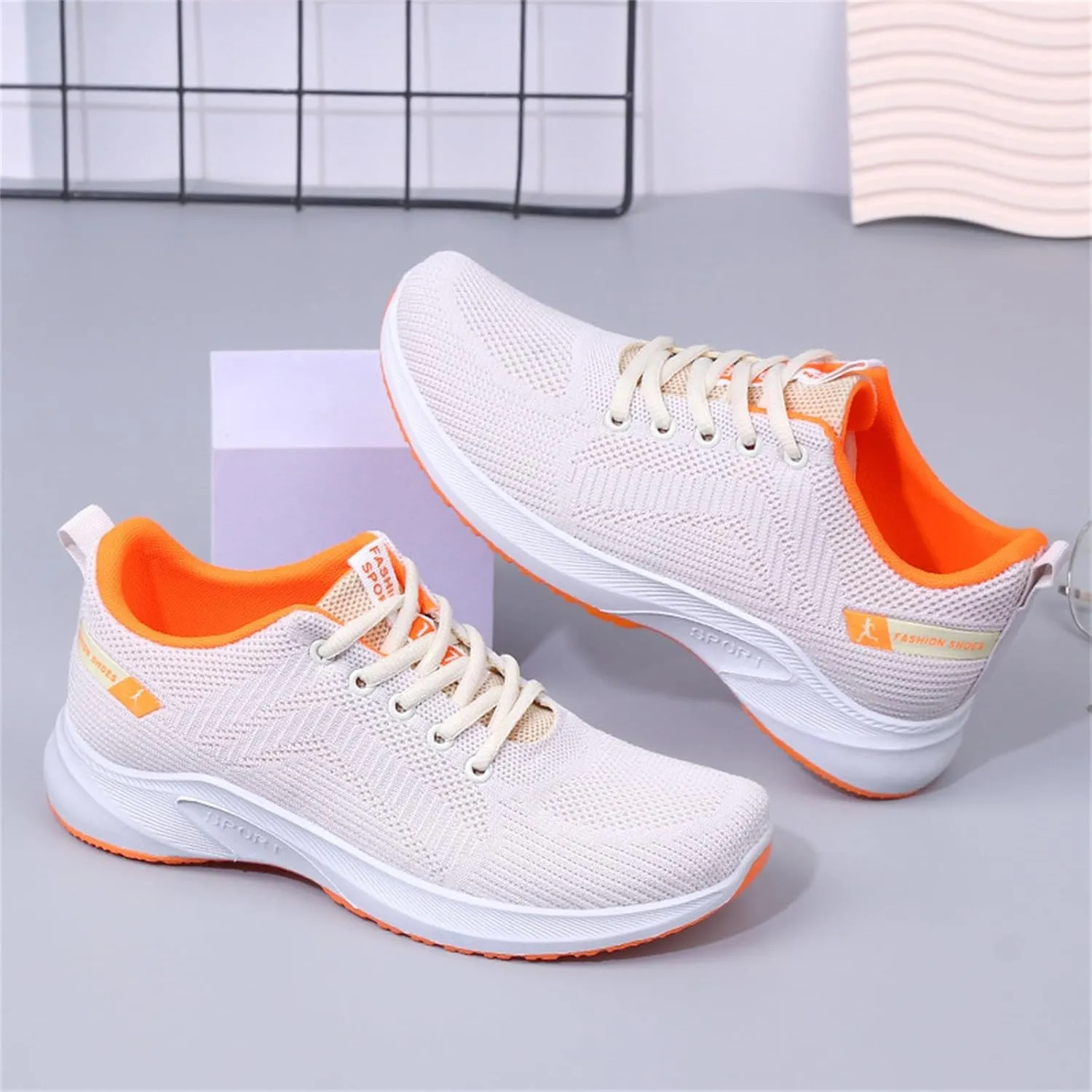 Women's Sports Trainers, Mesh Orthopedic Breathable Lightweight Running Shoes Ladies Summer Comfortable Sneakers