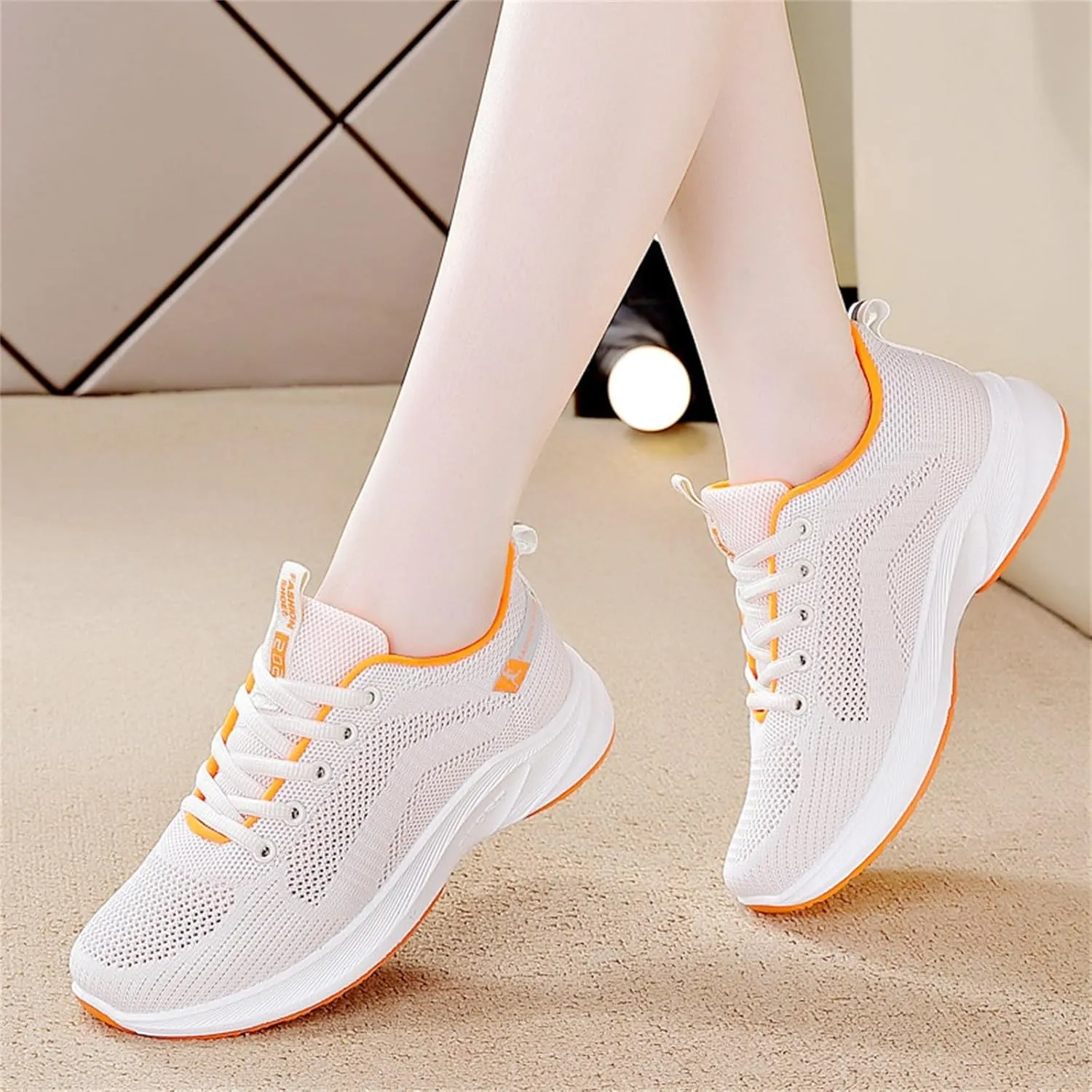 Women's Sports Trainers, Mesh Orthopedic Breathable Lightweight Running Shoes Ladies Summer Comfortable Sneakers