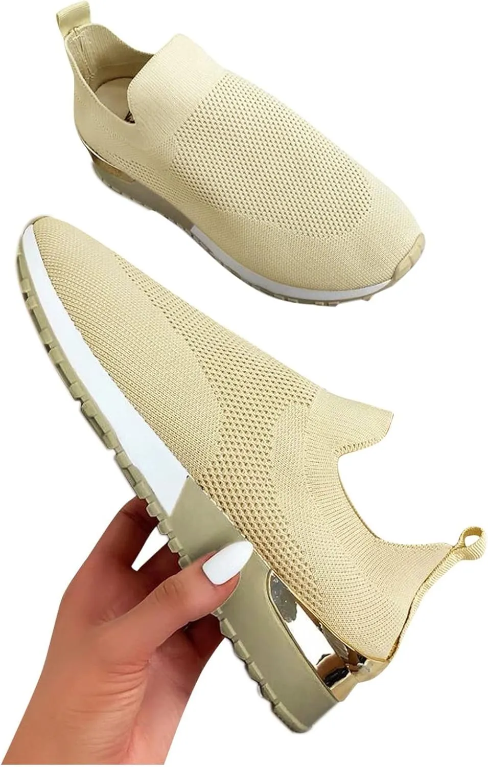 Women's Walking Shoes Cushion Comfortable Breeze Shoes Running Shoes for Men Flat Feet Casual Dress Shoes White Sneakers Waterproof Tennis Shoe Trainers Shoe