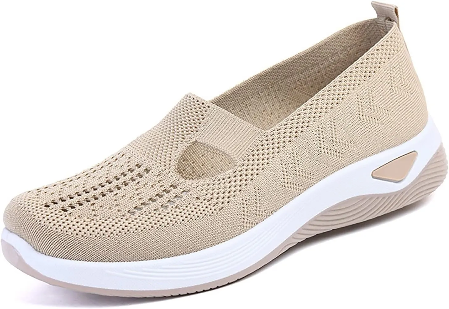 Women's Woven Orthopedic Breathable Soft Shoes Mens Running Shoes Mesh Shoes Dressy Casual Women's Fashion Sneakers White Tennis Shoe Casual Loafers