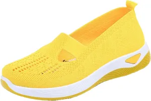 Women's Woven Orthopedic Breathable Soft Shoes Mens Running Shoes Sports Women Shoes Casual Waterproof Sneakers White Tennis Shoe White Loafers