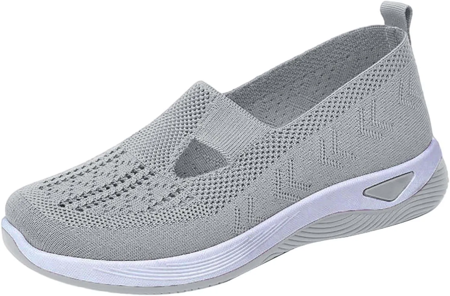 Women's Woven Orthopedic Breathable Soft Sole Walking Shoes Women Sports Shoes Dressy Casual Women's Fashion Sneakers Red Tennis Shoe Loafers Dress Shoe