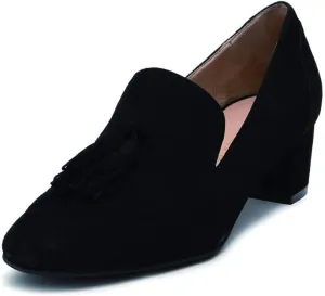 YDN Women's Fringed Tassel Loafers Slip Ons Block Chunky Mid Heels Pumps Classic Sexy Party Dress Office Shoes Size 4-15 US