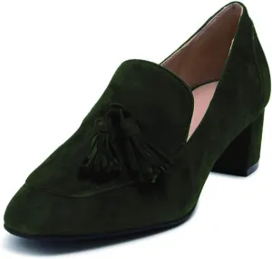 YDN Women's Fringed Tassel Loafers Slip Ons Block Chunky Mid Heels Pumps Classic Sexy Party Dress Office Shoes Size 4-15 US